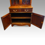 Edwardian mahogany cabinet bookcase - Image 6