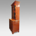 Edwardian mahogany cabinet bookcase - Image 5