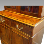 Edwardian mahogany cabinet bookcase - Image 4