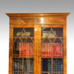Edwardian mahogany cabinet bookcase - Image 3