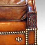 Edwardian mahogany camel back sofa - Image 11