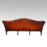 Edwardian mahogany camel back sofa - Image 8