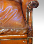Edwardian mahogany camel back sofa - Image 7
