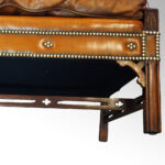 Edwardian mahogany camel back sofa - Image 4