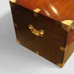 Edwardian mahogany campaign trunk - Image 2