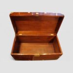 Edwardian mahogany campaign trunk - Image 5