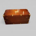 Edwardian mahogany campaign trunk - Image 7