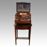 Edwardian mahogany canteen of cutlery