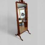 Edwardian Mahogany Cheval Mirror - Image 7
