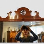 Edwardian Mahogany Cheval Mirror - Image 3