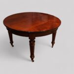 Edwardian mahogany circular dining table - Image 5