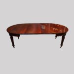 Edwardian mahogany circular dining table - Image 4