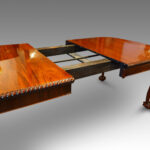Edwardian mahogany claw and ball extending dining table - Image 2