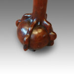 Edwardian mahogany claw and ball extending dining table - Image 3