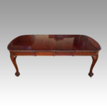 Edwardian mahogany extending dining table