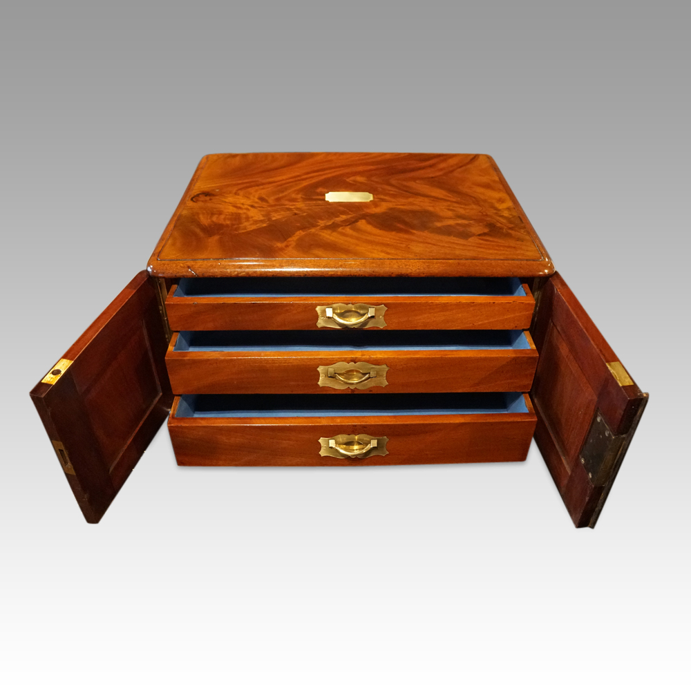 Edwardian-mahogany-collectors-cabinet-drawers-open.jpg Edwardian mahogany collectors cabinet - Image 1