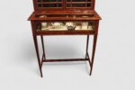 Edwardian mahogany curio cabinet bookcase - Image 8
