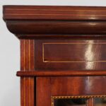 Edwardian mahogany curio cabinet bookcase - Image 7
