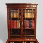 Edwardian mahogany curio cabinet bookcase - Image 2