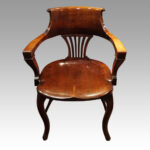 Edwardian mahogany desk chair