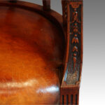 Edwardian mahogany desk chair - Image 7