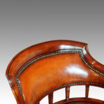 Edwardian mahogany desk chair - Image 6
