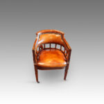 Edwardian mahogany desk chair - Image 4