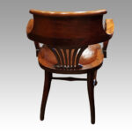Edwardian mahogany desk chair - Image 4