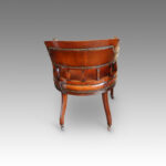Edwardian mahogany desk chair - Image 3