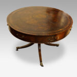 Mahogany drum table - Image 2