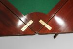 Edwardian mahogany envelope card table - Image 5