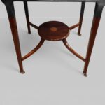 Edwardian mahogany envelope card table - Image 4