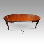 Edwardian mahogany extending dining table