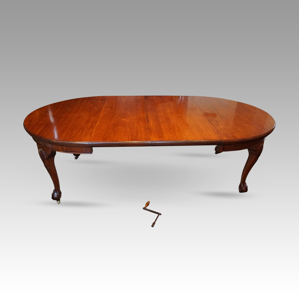 Edwardian-mahogany-extending-dining-table-1.jpg Edwardian mahogany extending dining table - Image 1