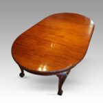 Edwardian mahogany extending dining table - Image 6