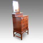 Edwardian mahogany gentleman's dressing chest - Image 8