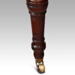 Victorian mahogany horse shoe shaped desk chair - Image 6