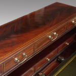 Edwardian mahogany inlaid cylinder bureau - Image 8