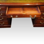 Edwardian mahogany large pedestal desk - Image 12