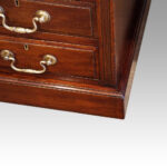 Large Edwardian mahogany pedestal desk - Image 6
