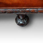 Edwardian mahogany leather sofa - Image 6