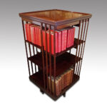 Edwardian mahogany revolving bookcase
