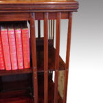 Edwardian mahogany revolving bookcase - Image 4