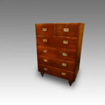 Edwardian mahogany military chest - Image 15