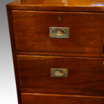 Edwardian mahogany military chest - Image 13