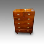 Edwardian mahogany military chest - Image 10