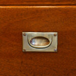 Edwardian mahogany military chest - Image 8