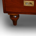 Edwardian mahogany military chest - Image 7
