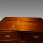 Edwardian mahogany military chest - Image 3
