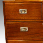 Edwardian mahogany military chest - Image 5